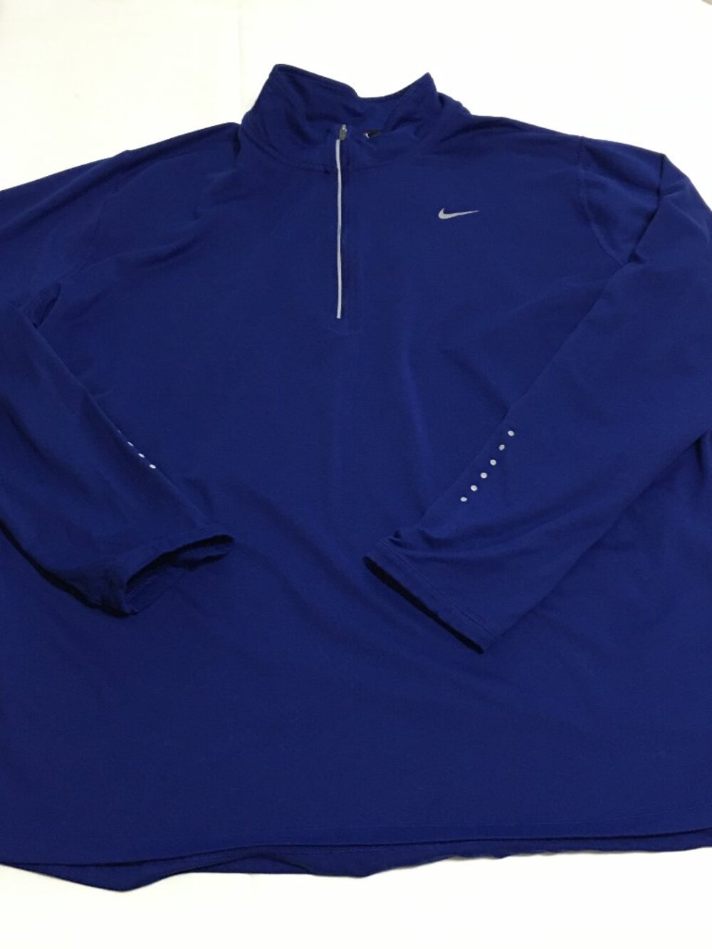 Nike Swift Women's Dri-FIT UV 1/4-Zip Running Top Size 2X Blue Pullover